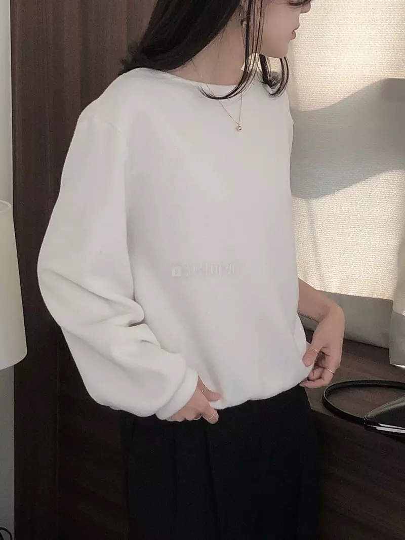 Overclassic - Korean Women Fashion - #womensfashion - Cozy Sweatshirt - 4