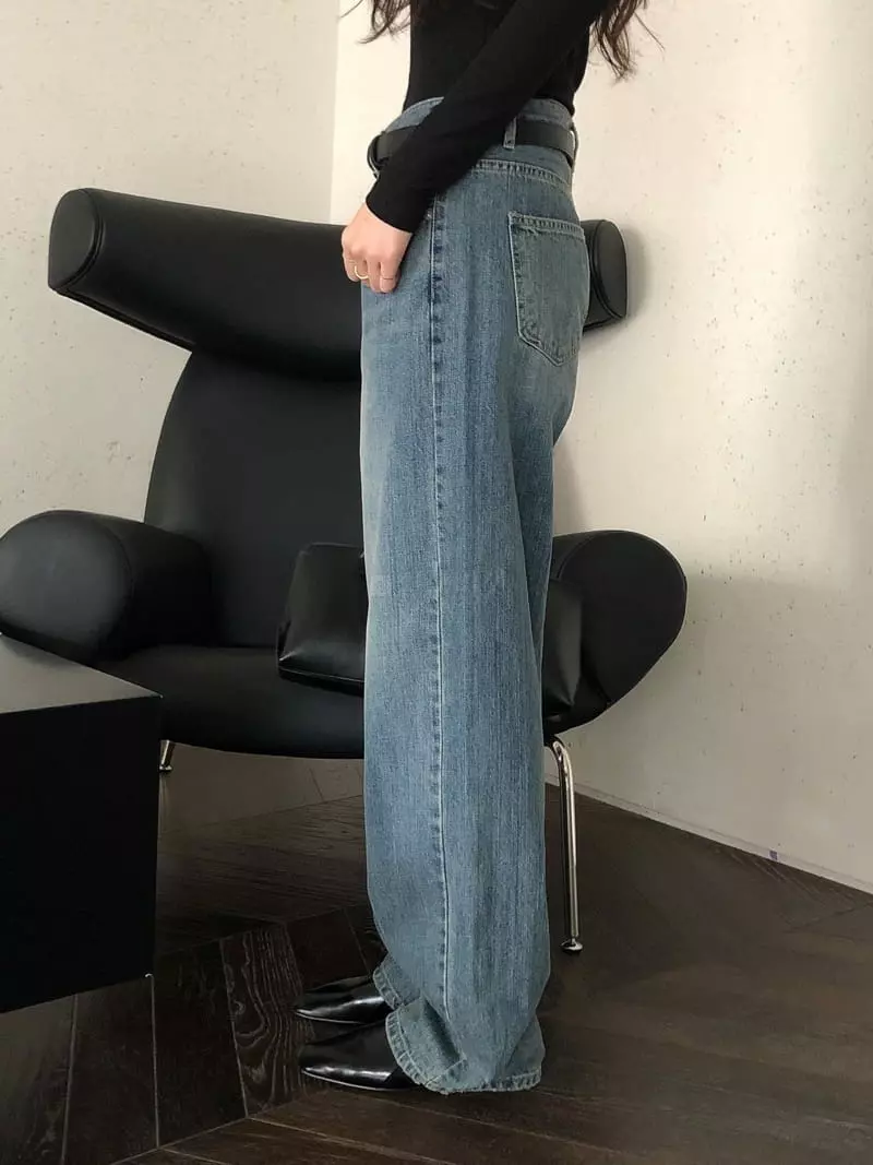 Overclassic - Korean Women Fashion - #womensfashion - Notin Deep Jeans - 4