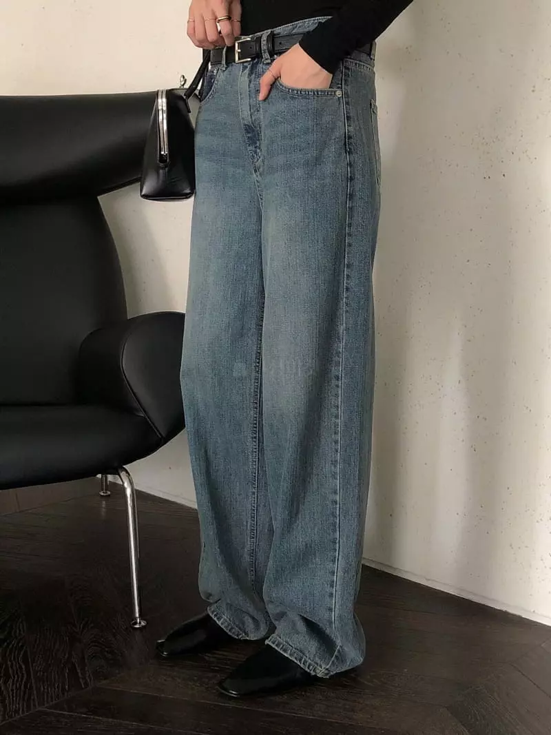 Overclassic - Korean Women Fashion - #momslook - Notin Deep Jeans - 6