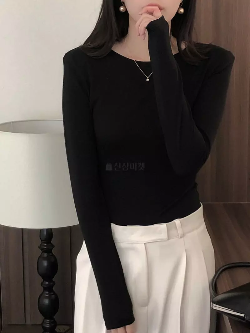 Overclassic - Korean Women Fashion - #thelittlethings - Pad Wool Tee - 6