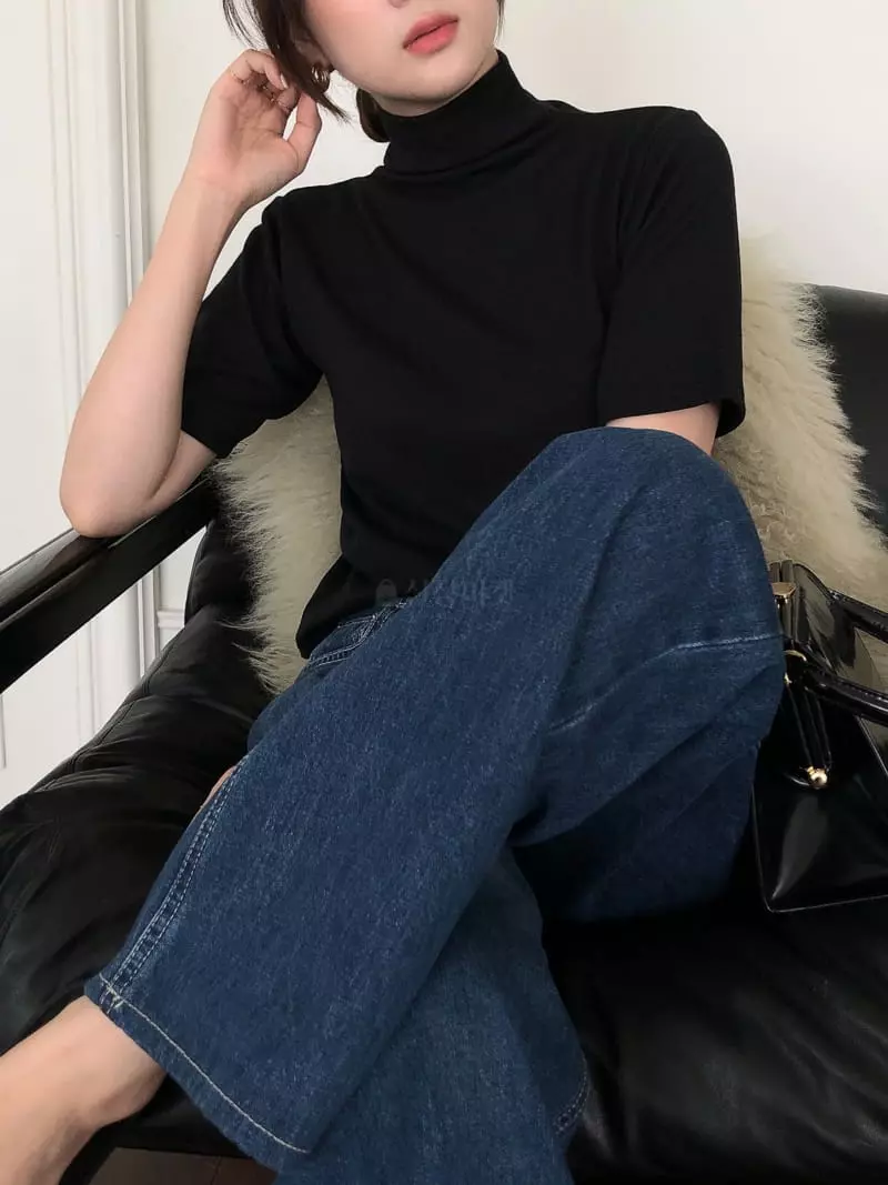 Overclassic - Korean Women Fashion - #womensfashion - Wool Touch Tee - 11