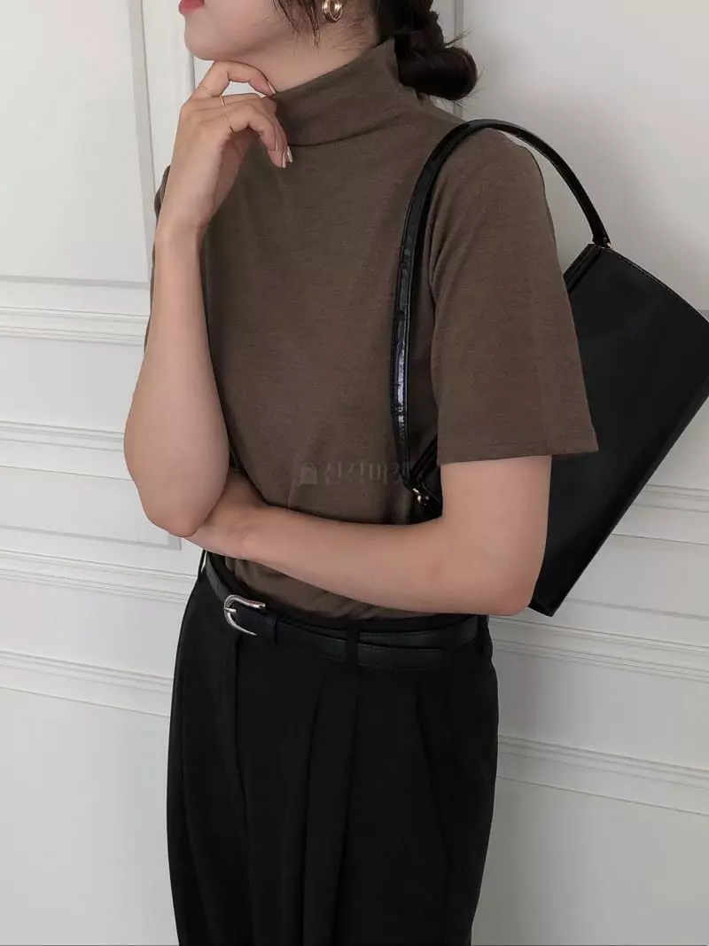 Overclassic - Korean Women Fashion - #womensfashion - Wool Touch Tee - 5