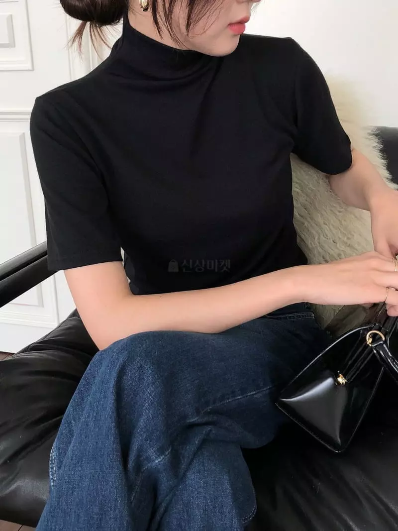 Overclassic - Korean Women Fashion - #womensfashion - Wool Touch Tee - 9