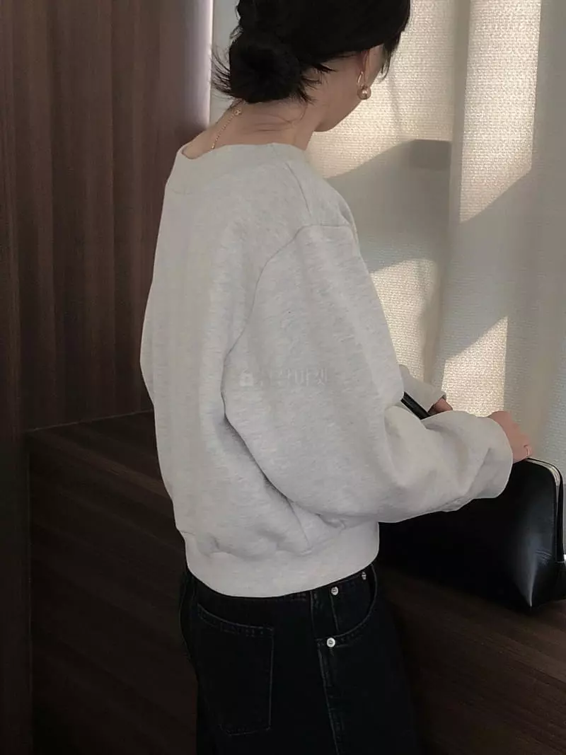 Overclassic - Korean Women Fashion - #womensfashion - Boat Neck Sweatshirt - 12