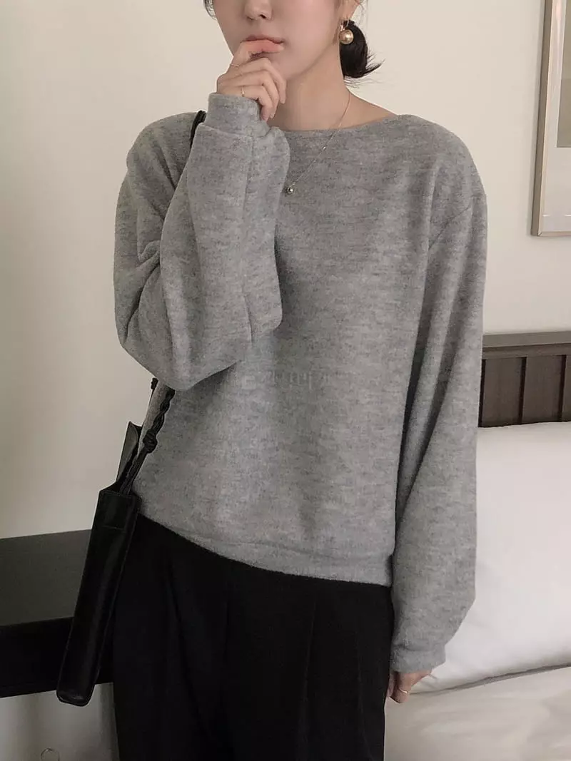 Overclassic - Korean Women Fashion - #womensfashion - Cozy Sweatshirt - 9