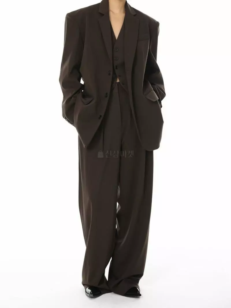 Paper Moon - Korean Women Fashion - #momslook - Oversize Three Button Jacket
