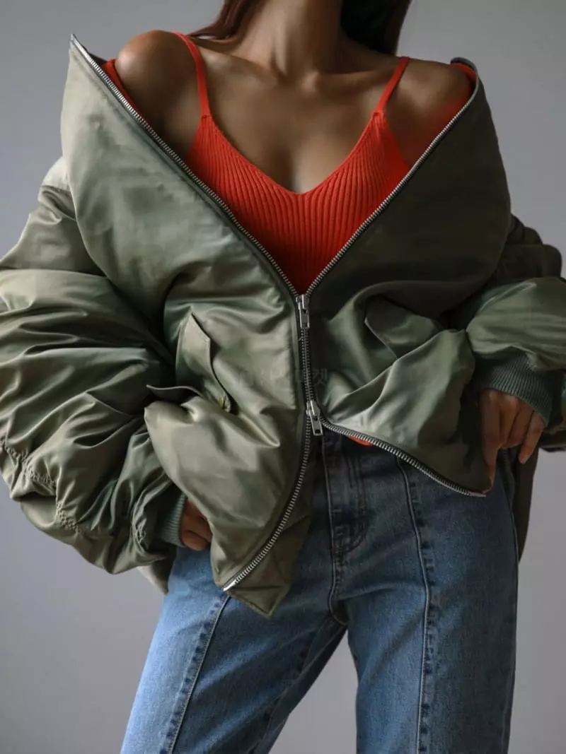 Paper Moon - Korean Women Fashion - #momslook - Super Two way Zipper Jacket - 12