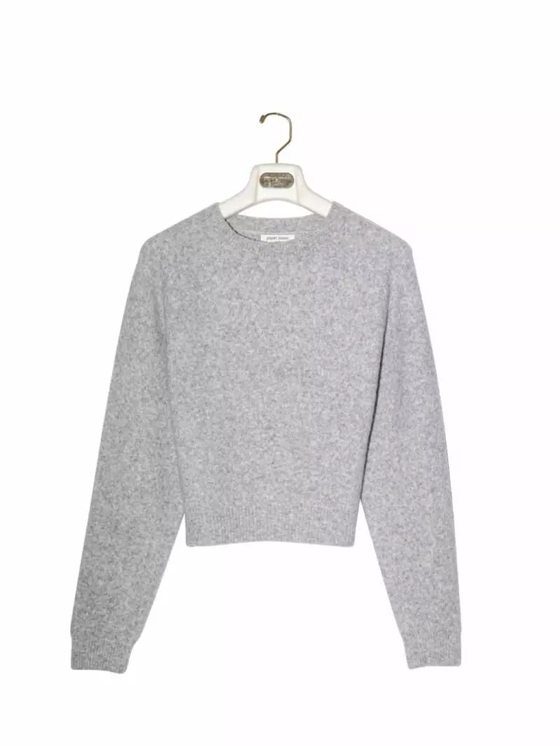Paper Moon - Korean Women Fashion - #momslook - Soft Crop Knit Tee - 5