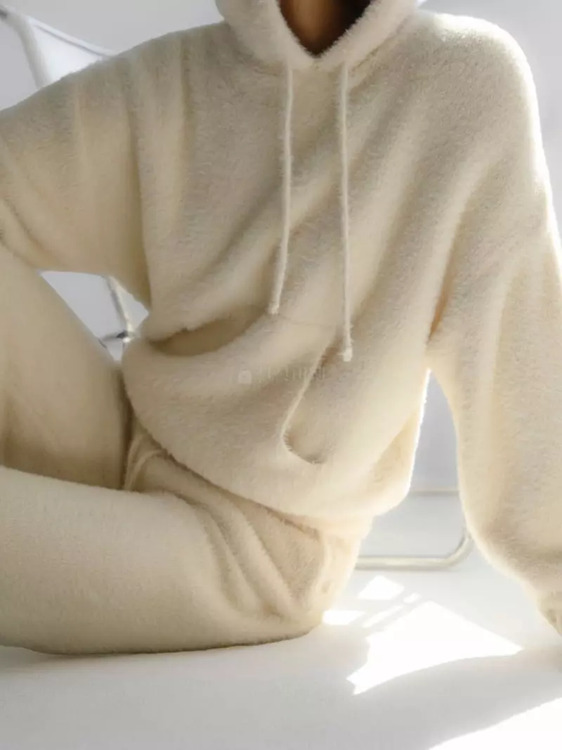 Paper Moon - Korean Women Fashion - #momslook - Mink Hoody - 6