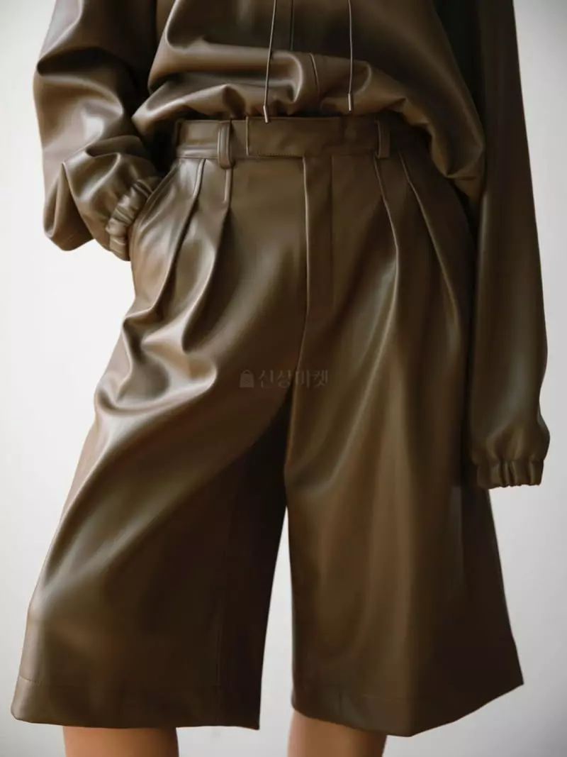 Paper Moon - Korean Women Fashion - #vintageinspired - Leather Shorts - 6
