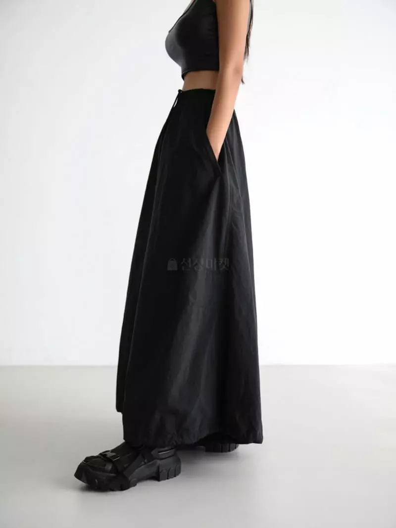 Paper Moon - Korean Women Fashion - #vintageinspired - Draw String Skirt - 2