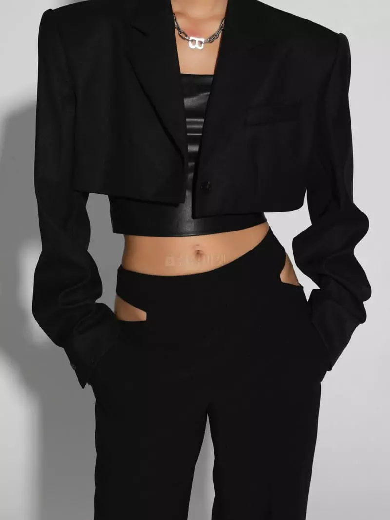 Paper Moon - Korean Women Fashion - #womensfashion - One Button Jacket - 9