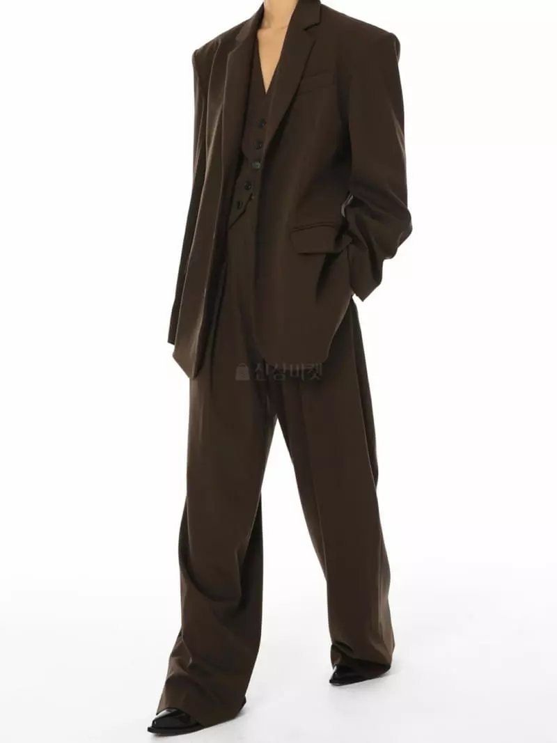 Paper Moon - Korean Women Fashion - #momslook - Oversize Three Button Jacket - 4