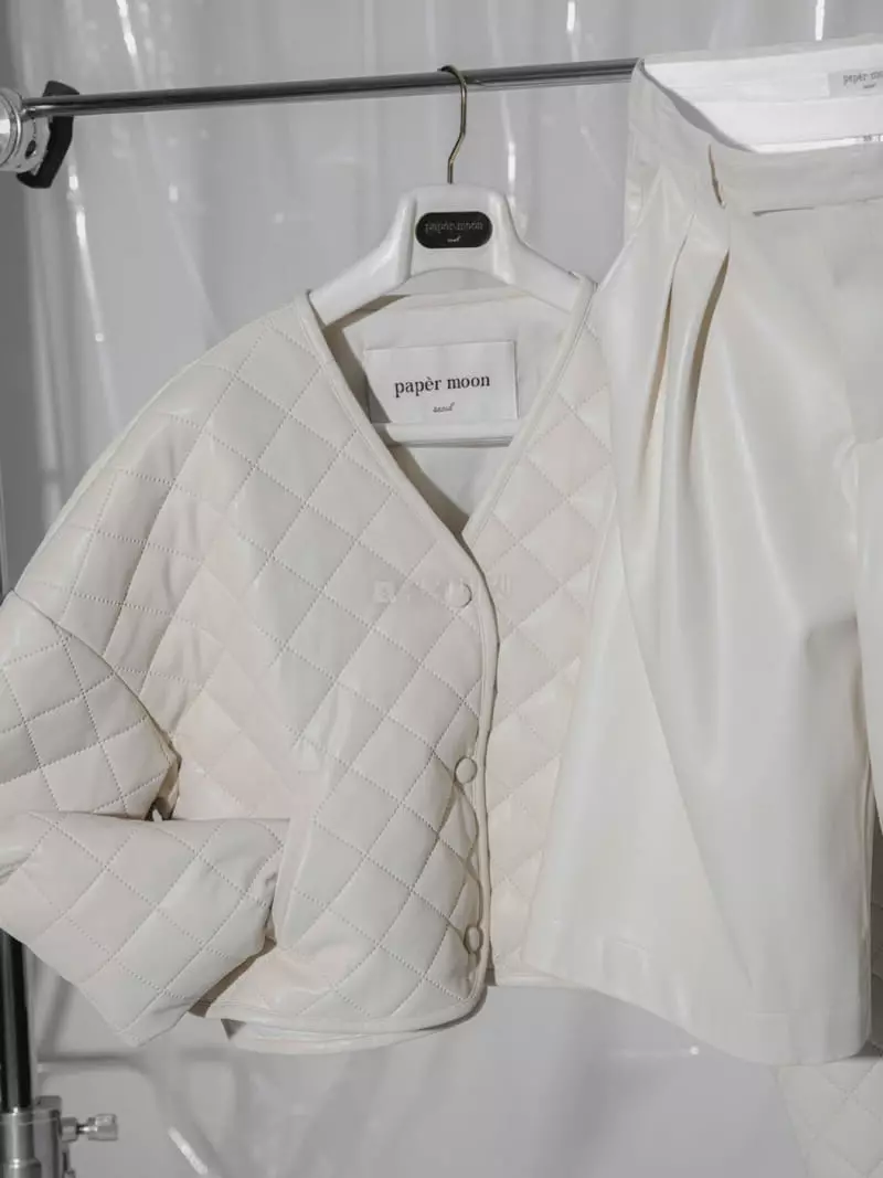 Paper Moon - Korean Women Fashion - #womensfashion - Leather Button Detail Jacket - 5