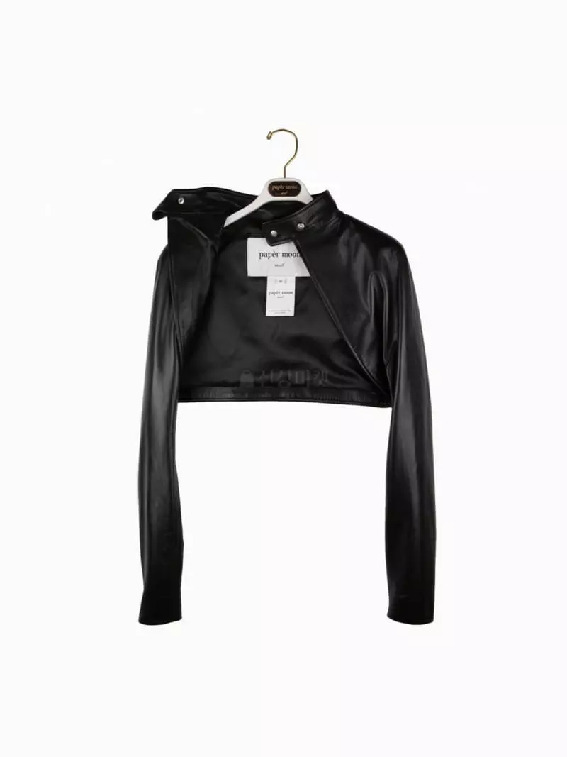 Paper Moon - Korean Women Fashion - #womensfashion - Leather Bolero Jacket - 3