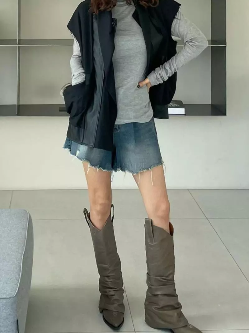 Paris Match - Korean Women Fashion - #momslook - Having Tee - 11
