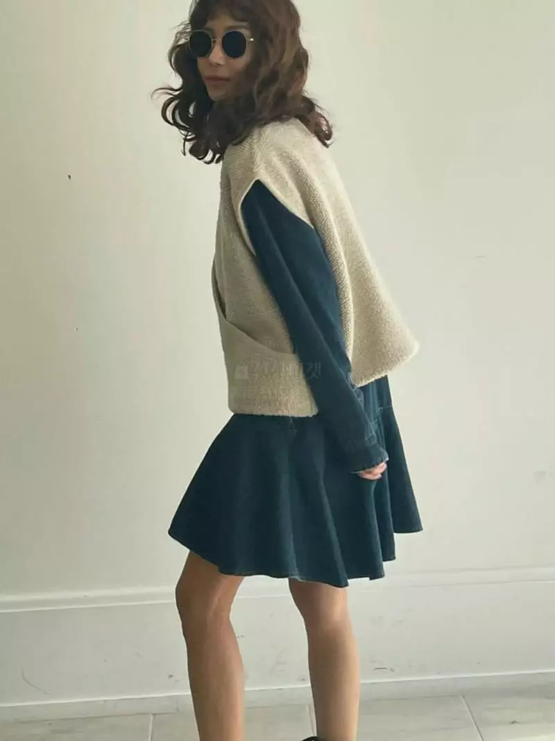 Paris Match - Korean Women Fashion - #momslook - Wrap Vest - 6