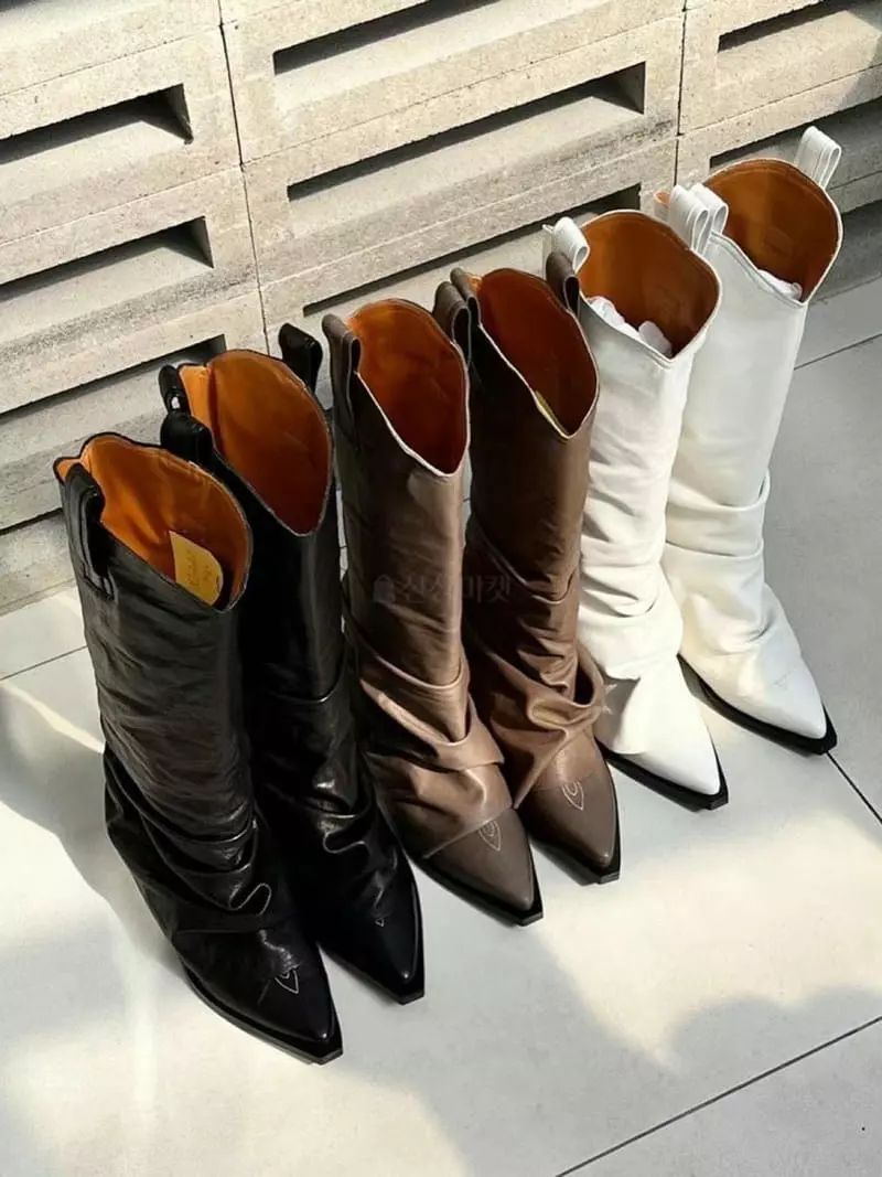 Paris Match - Korean Women Fashion - #momslook - Shutin Boots - 2