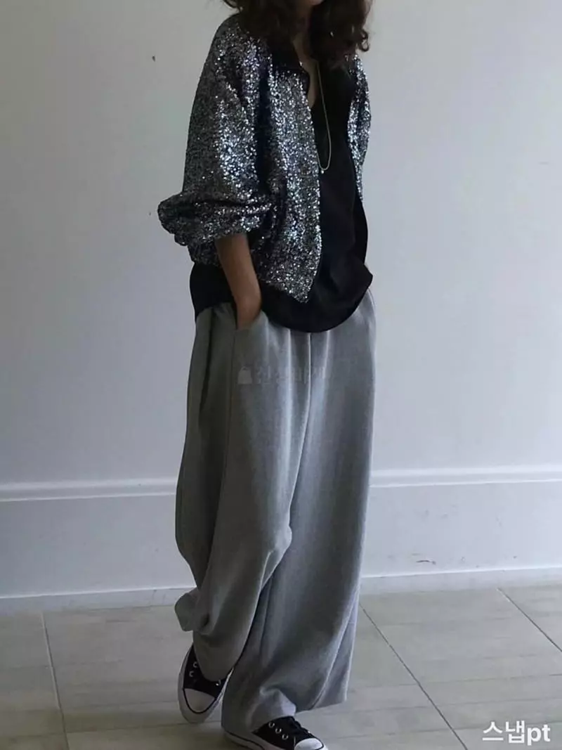Paris Match - Korean Women Fashion - #momslook - Snap Banding Pants - 2