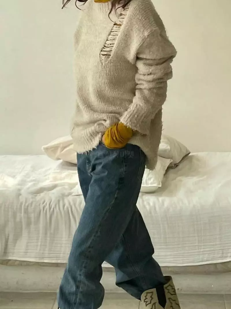 Paris Match - Korean Women Fashion - #momslook - Bad Jeans - 10
