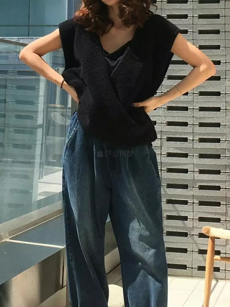 Paris Match - Korean Women Fashion - #pursuepretty - Wrap Vest - 10