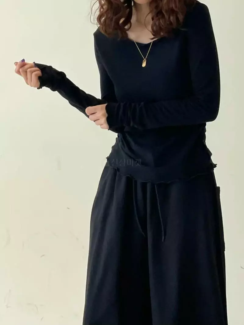 Paris Match - Korean Women Fashion - #pursuepretty - Still Span Tee - 7