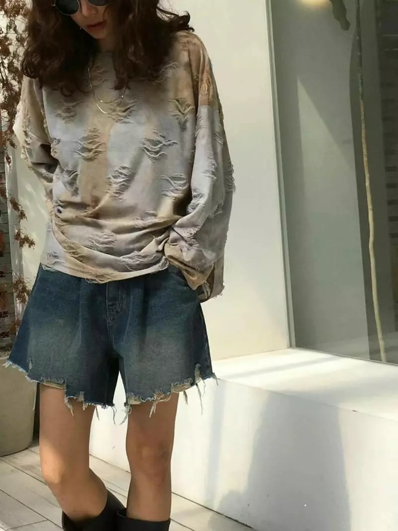 Paris Match - Korean Women Fashion - #romanticstyle - Sprit Span Tee - 6