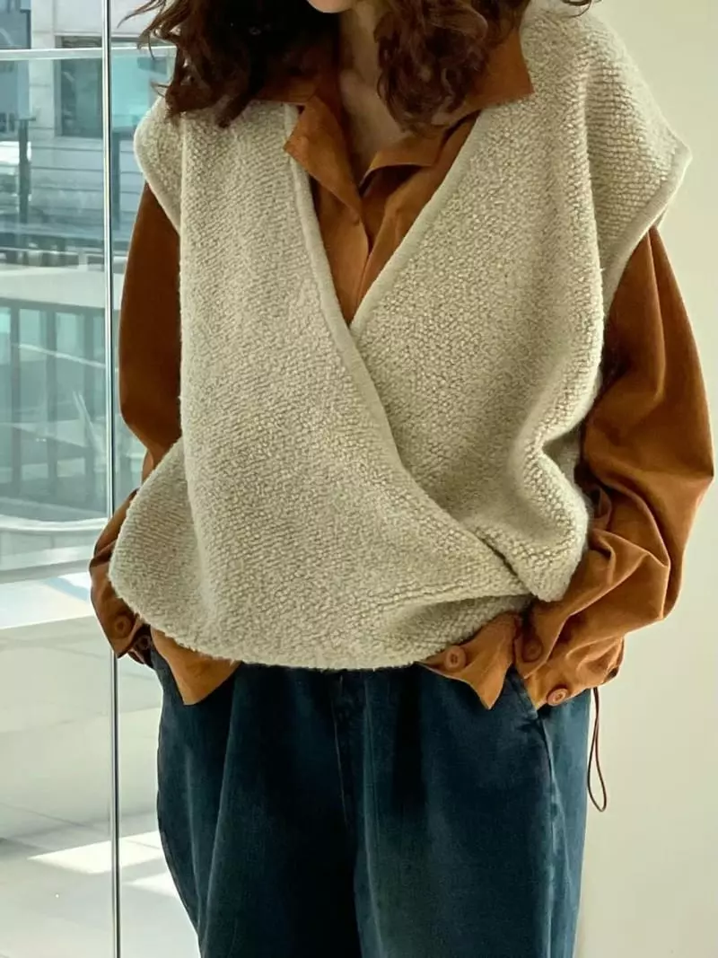 Paris Match - Korean Women Fashion - #shopsmall - Mild Suede Shirt - 3