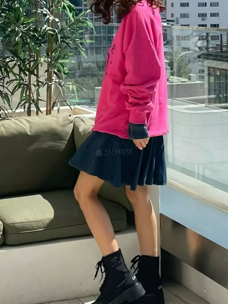 Paris Match - Korean Women Fashion - #vintageinspired - Vintage Round Sweatshirt - 3