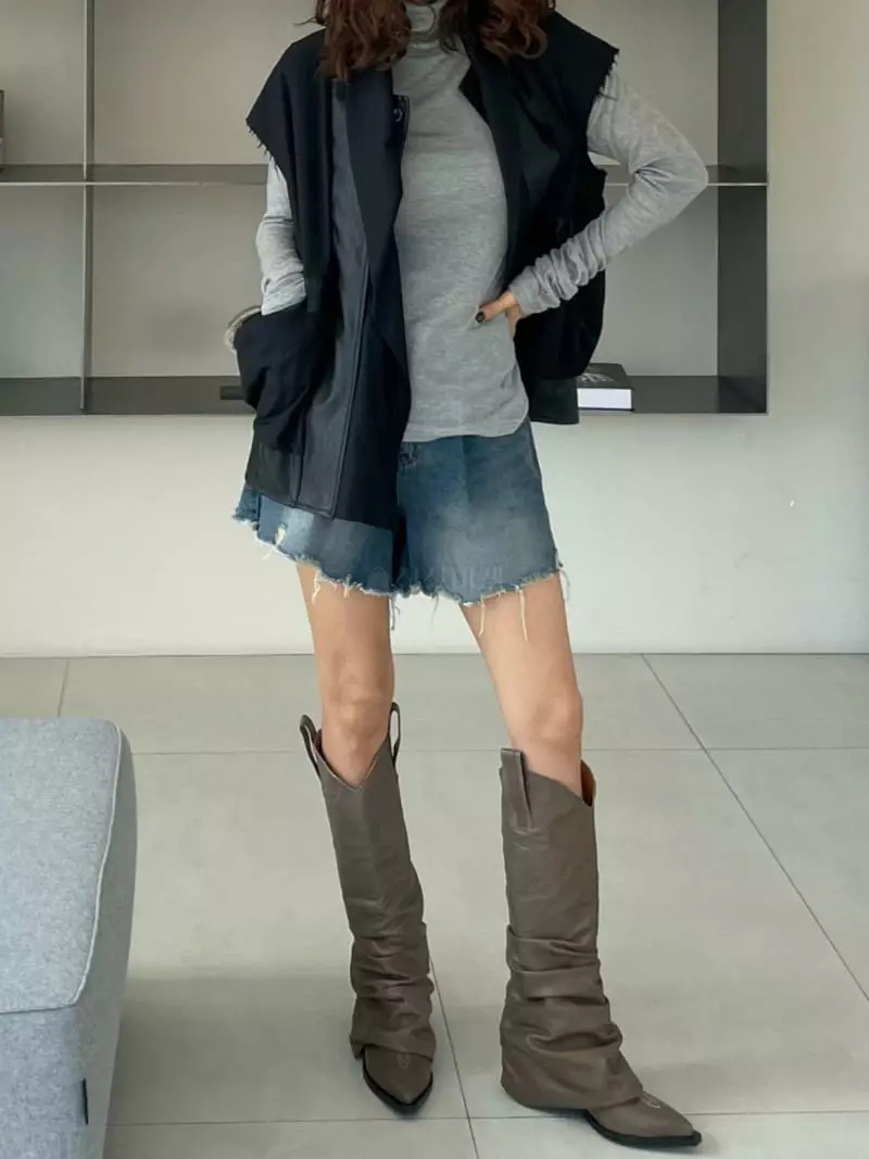 Paris Match - Korean Women Fashion - #vintagekidsstyle - Add Vest - 8
