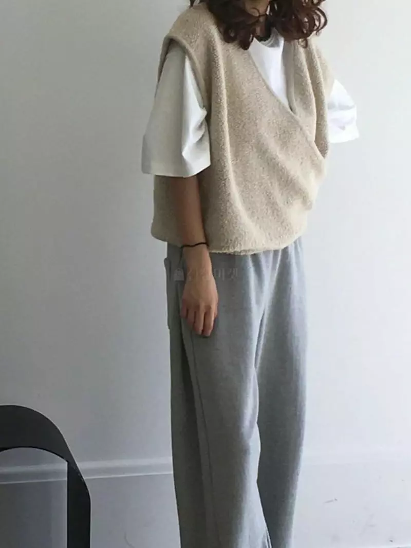 Paris Match - Korean Women Fashion - #womensfashion - Wrap Vest - 3