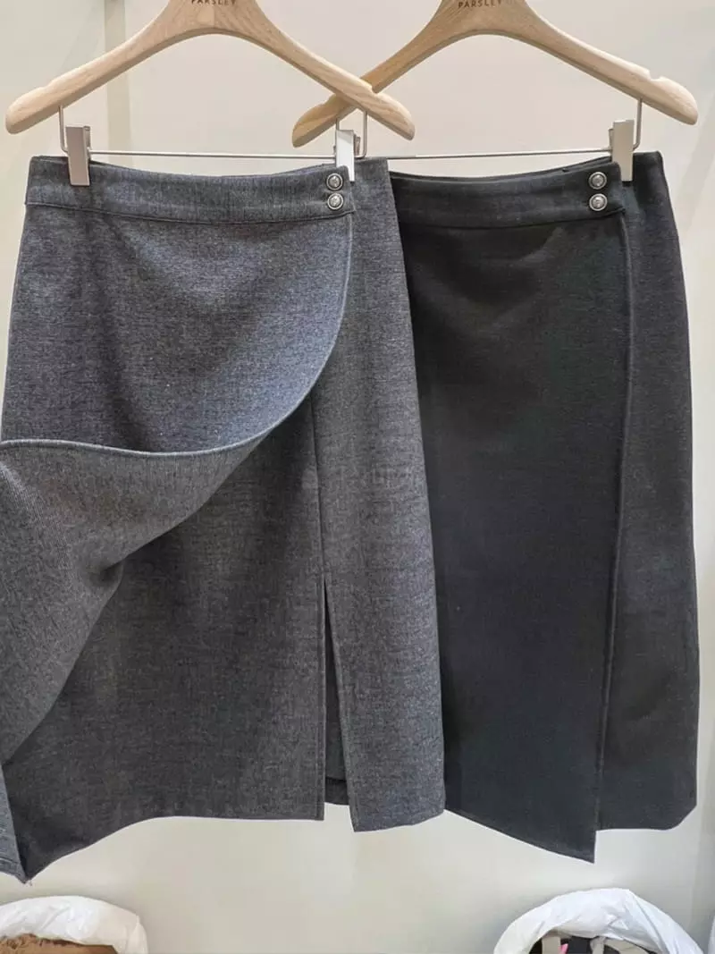 Parsley - Korean Women Fashion - #momslook - Glow Wrap Skirt - 7