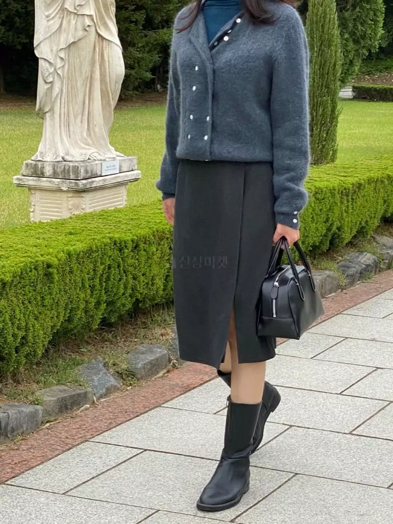 Parsley - Korean Women Fashion - #momslook - Glow Wrap Skirt - 4