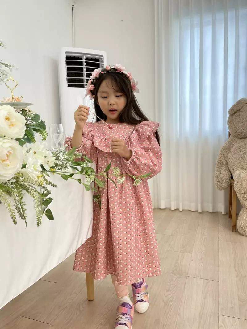 Party Pu - Korean Children Fashion - #Kfashion4kids - Frill One-piece