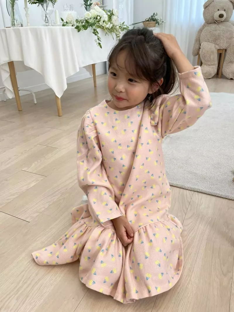 Party Pu - Korean Children Fashion - #stylishchildhood - Dandelion Unbal One-piece - 4