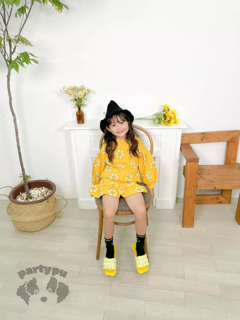 Party Pu - Korean Children Fashion - #childrensboutique - Daisy Skirt Set - 3
