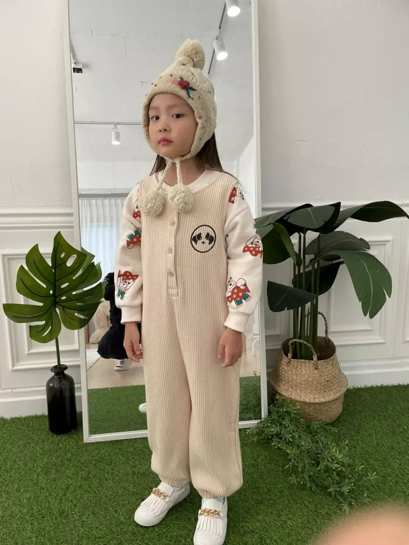 Party Pu - Korean Children Fashion - #designkidswear - Party Pooh Dungarees