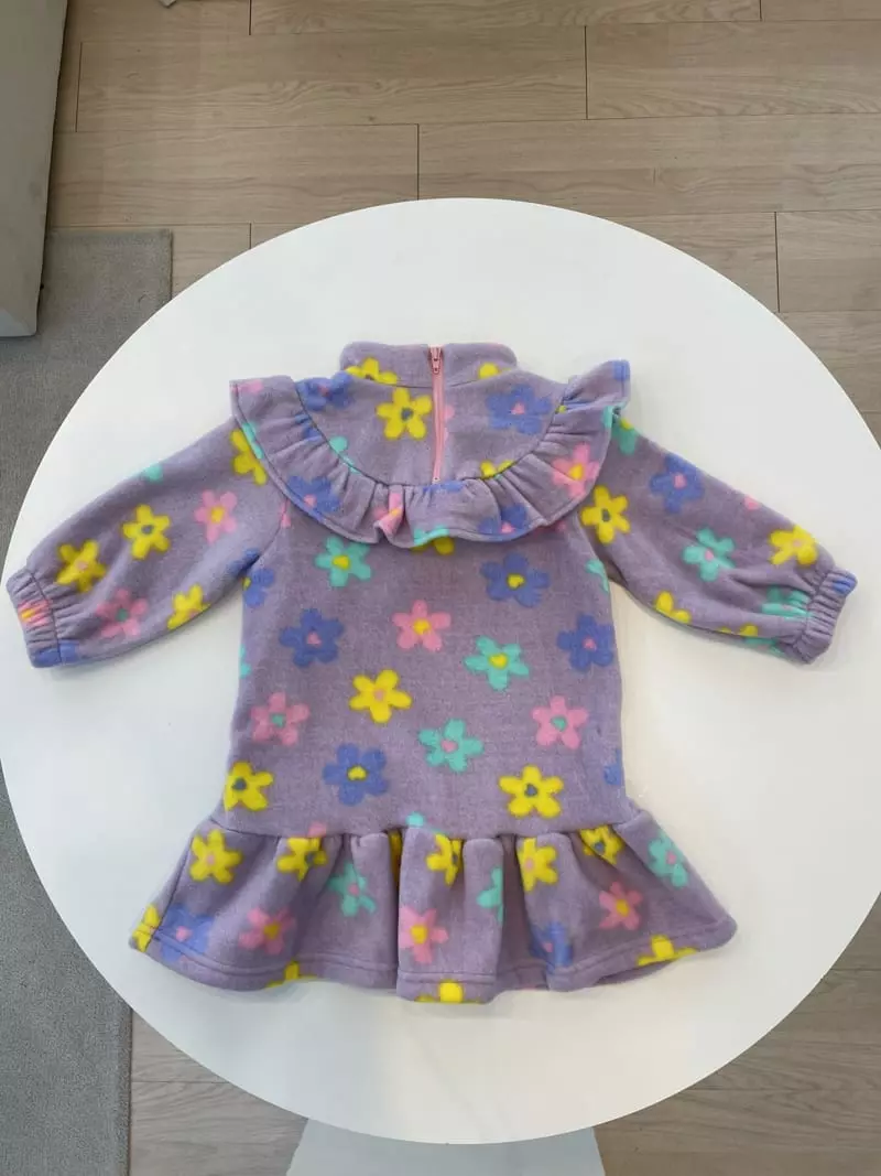 Party Pu - Korean Children Fashion - #designkidswear - Turtleneck Frill One-piece - 10