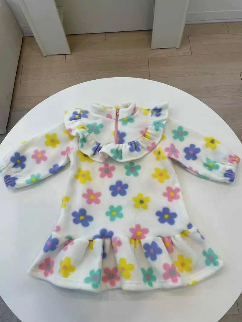 Party Pu - Korean Children Fashion - #discoveringself - Turtleneck Frill One-piece - 11