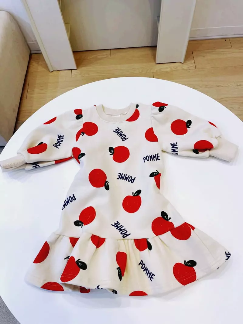 Party Pu - Korean Children Fashion - #discoveringself - Shirring Apple One-piece - 8