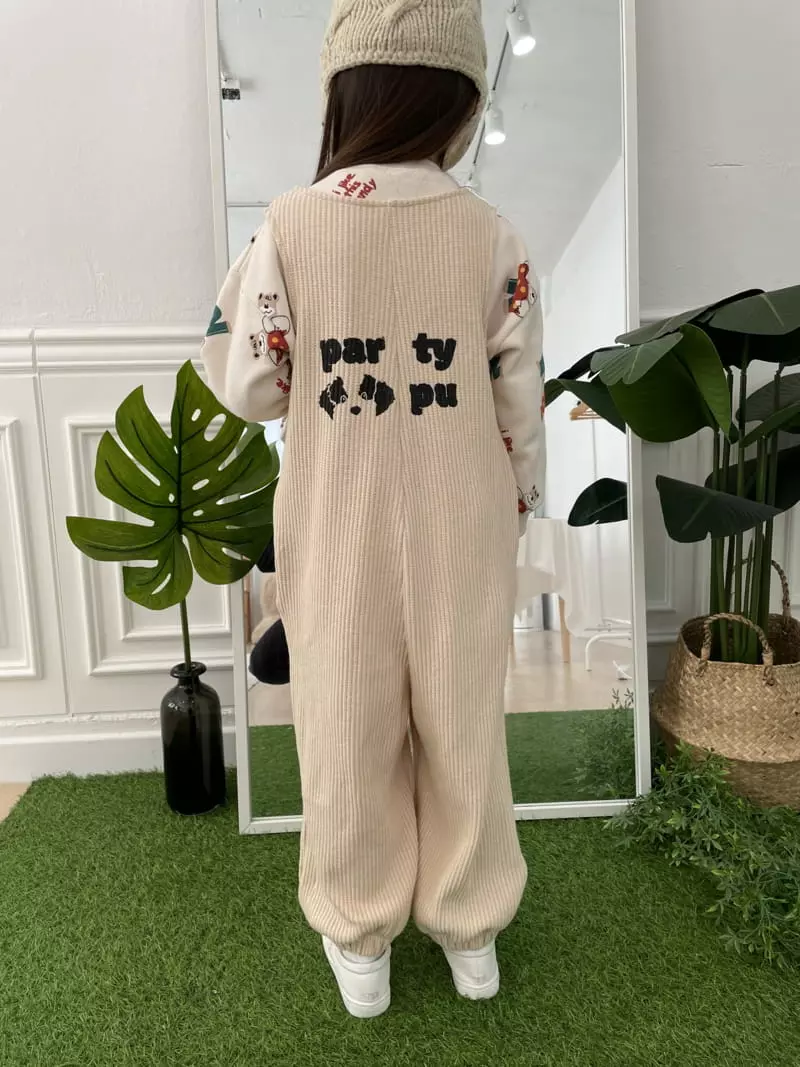 Party Pu - Korean Children Fashion - #fashionkids - Party Pooh Dungarees - 3