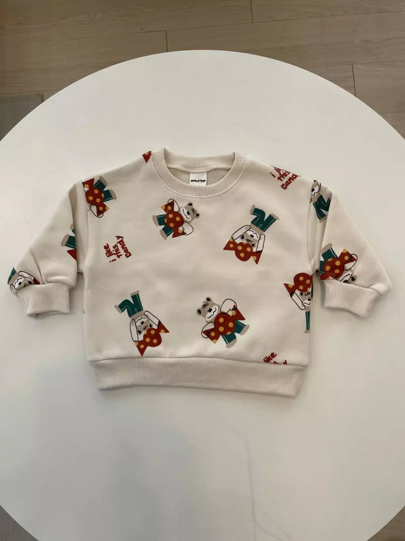 Party Pu - Korean Children Fashion - #kidsshorts - Bear Candy Tee - 6