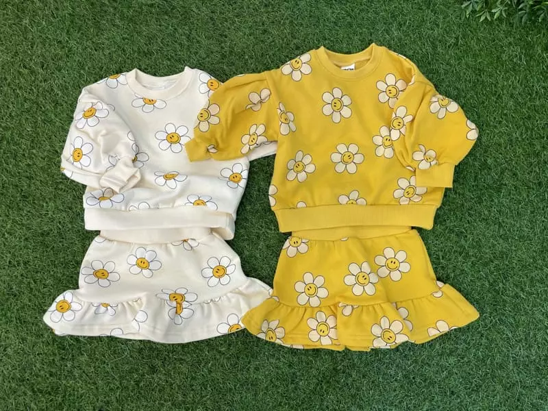 Party Pu - Korean Children Fashion - #kidsstore - Daisy Skirt Set - 8