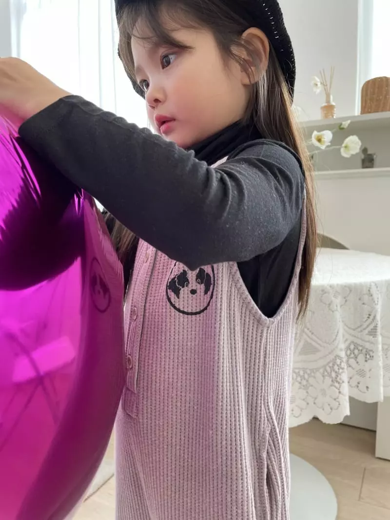 Party Pu - Korean Children Fashion - #kidzfashiontrend - Party Pooh Dungarees - 6