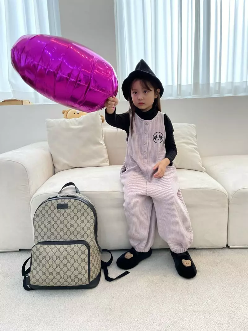 Party Pu - Korean Children Fashion - #littlefashionista - Party Pooh Dungarees - 8