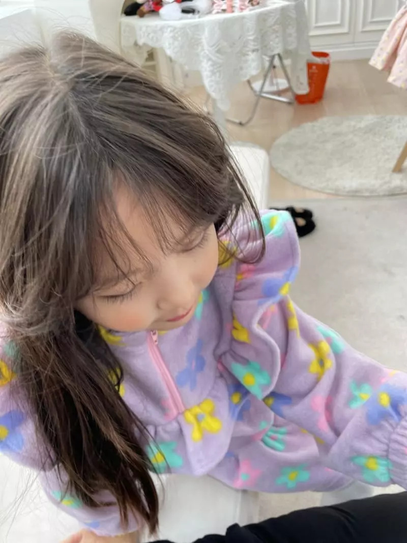 Party Pu - Korean Children Fashion - #stylishchildhood - Turtleneck Frill One-piece - 7