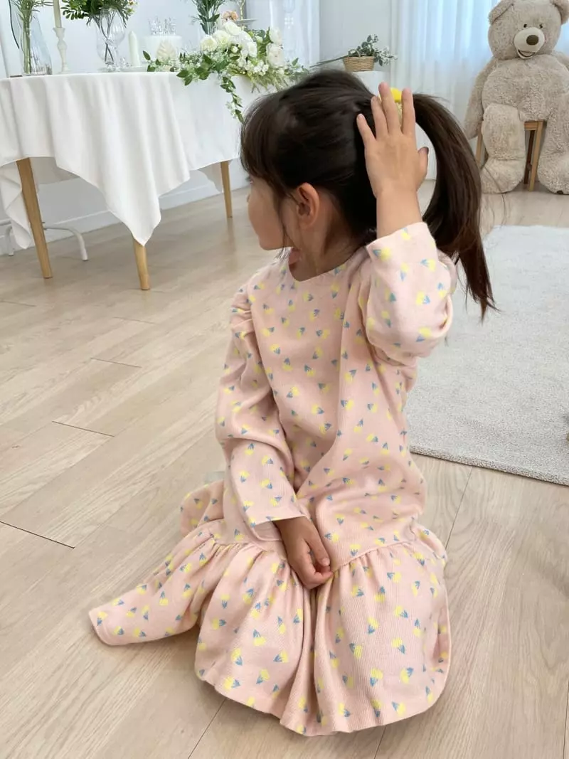 Party Pu - Korean Children Fashion - #stylishchildhood - Dandelion Unbal One-piece - 3