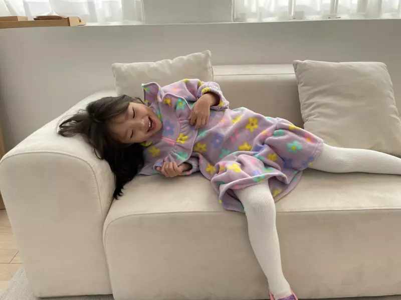 Party Pu - Korean Children Fashion - #todddlerfashion - Turtleneck Frill One-piece - 5