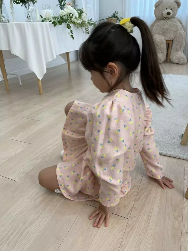 Party Pu - Korean Children Fashion - #toddlerclothing - Dandelion Unbal One-piece - 2