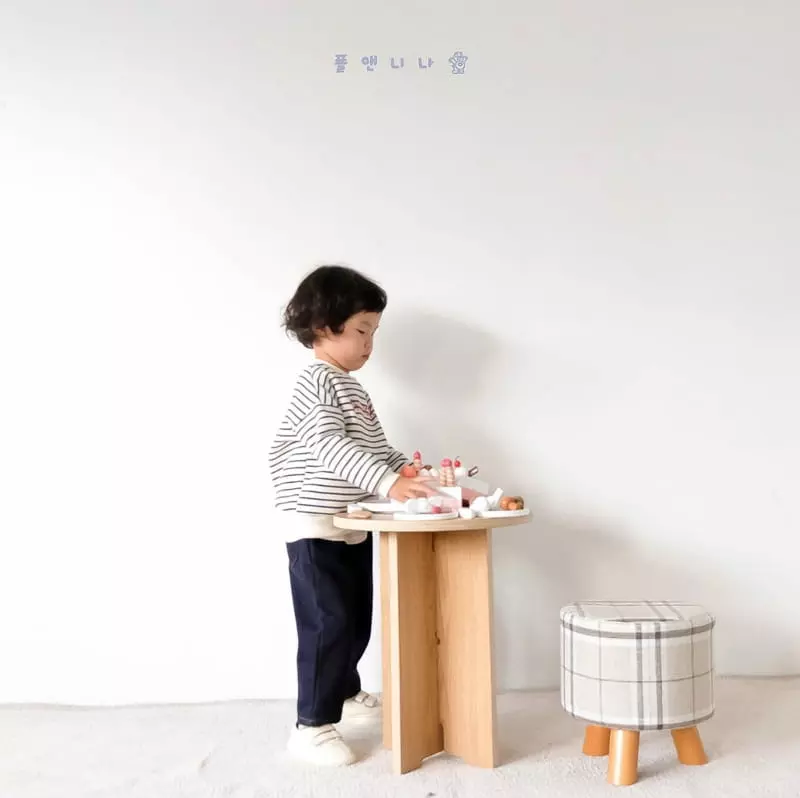Paul & Nina - Korean Children Fashion - #Kfashion4kids - Beroinica Stripes Fleece Tee - 6